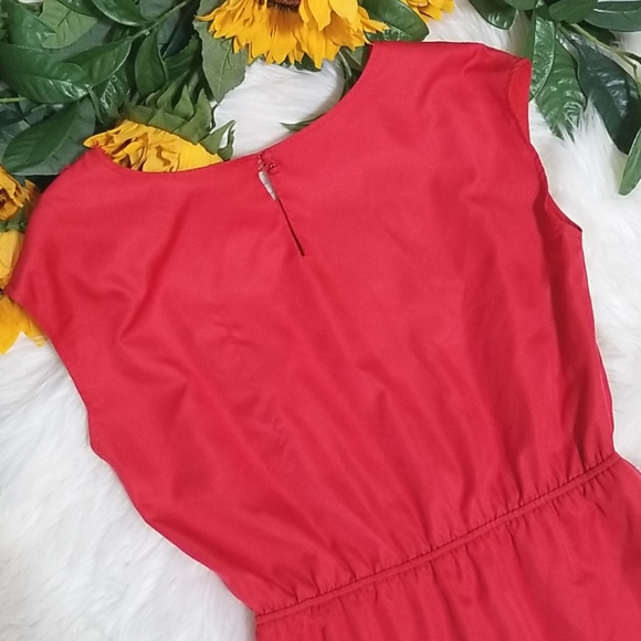 Banana Republic Solid Red Killer Tomato Dress - Picture 5 of 5